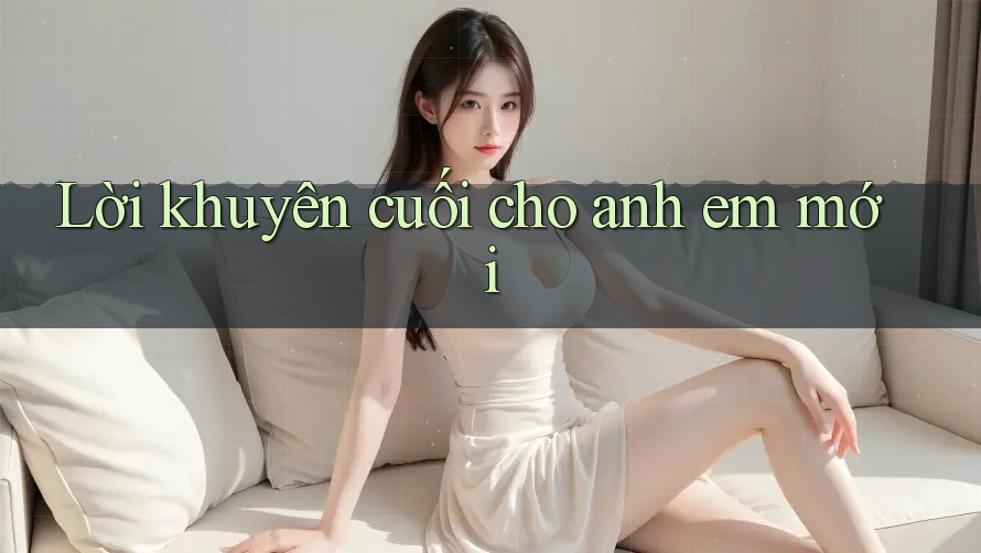 Lời khuyên cuối cho anh em mới Lời khuyên cuối cho anh em mới