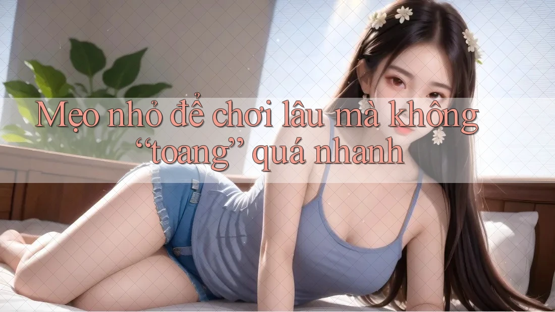 Mẹo nhỏ để chơi lâu mà không “toang” quá nhanh