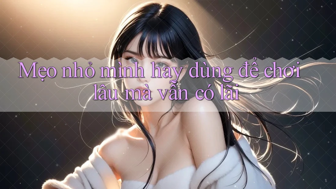 Mẹo nhỏ mình hay dùng để chơi lâu mà vẫn có lãi Mẹo nhỏ mình hay dùng để chơi lâu mà vẫn có lãi