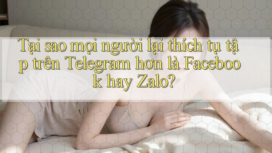 Tại sao mọi người lại thích tụ tập trên Telegram hơn là Facebook hay Zalo? Tại sao mọi người lại thích tụ tập trên Telegram hơn là Facebook hay Zalo?