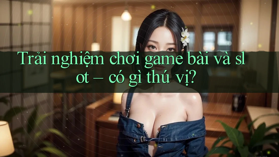 Trải nghiệm chơi game bài và slot – có gì thú vị?